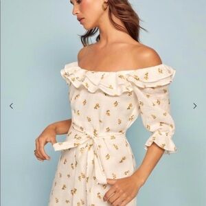 Reformation Indio Dress in Rosebud NWT